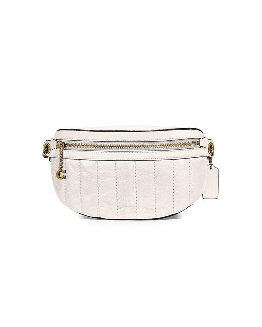 COACH Quilted Leather Chain Belt Bag Lyst