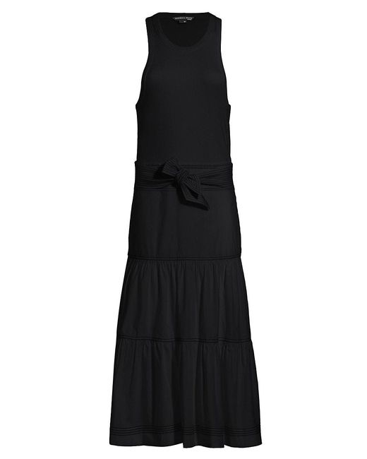 Veronica Beard Austyn Midi-dress in Black | Lyst