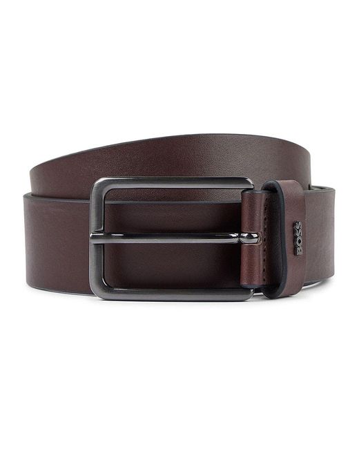 BOSS by HUGO BOSS Calis Logo Casual Belts in Brown for Men | Lyst