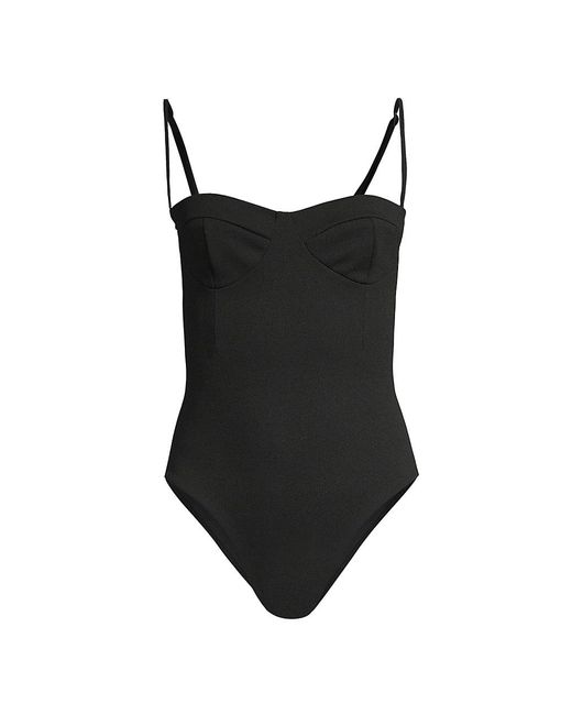 Haight Bustier One-piece Swimsuit in Black | Lyst