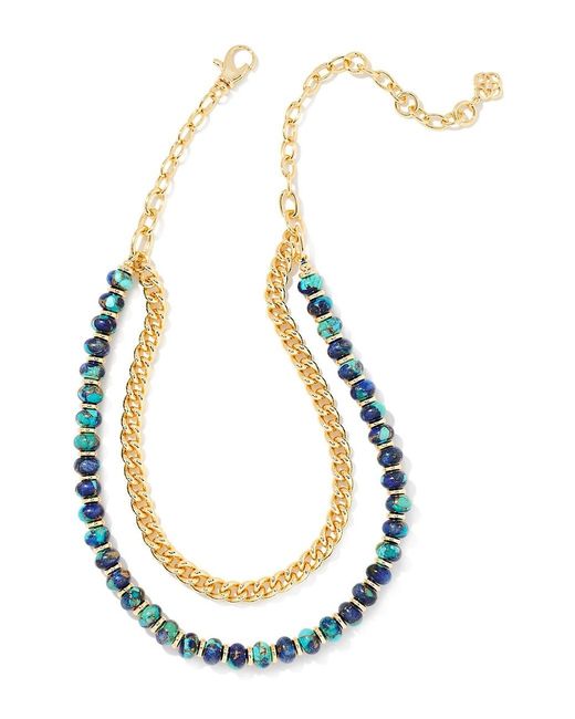Kendra Scott Rebecca 14k Goldplated & Magnesite Multistrand Necklace