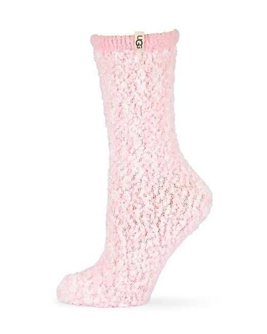 UGG Cozy Chenille Socks in Pink | Lyst
