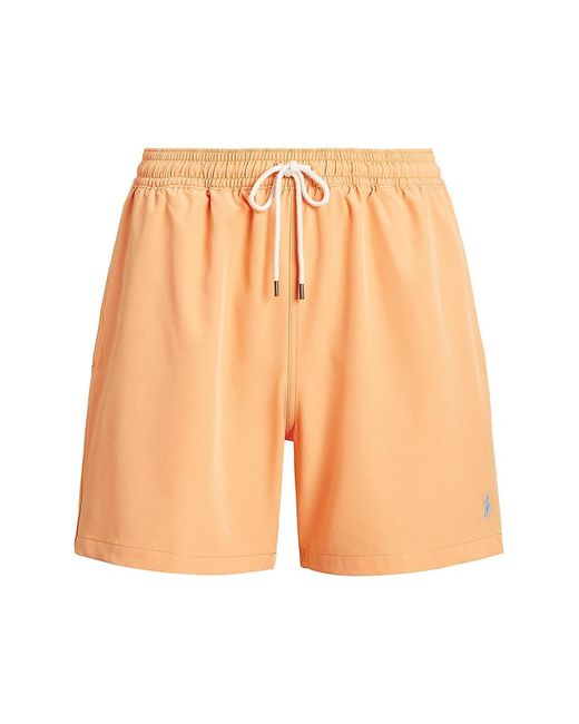 Polo Ralph Lauren Traveler Swim Shorts in Orange for Men | Lyst