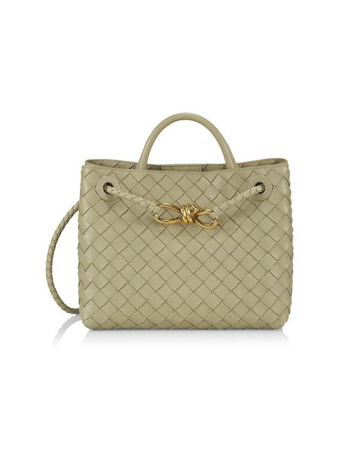 Bottega Veneta Small Andiamo Intrecciato Leather Top Handle Bag in ...