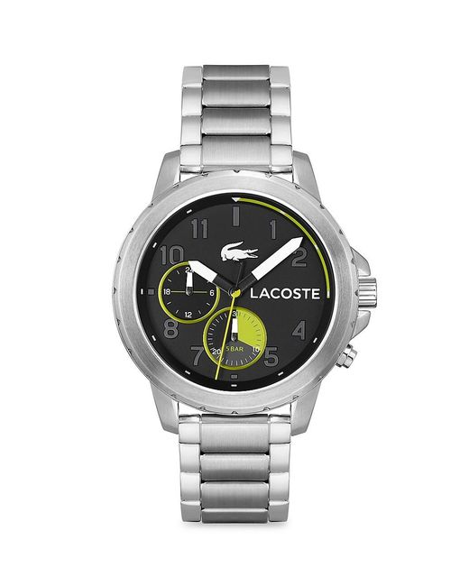 Lacoste Metal Endurance Stainless Steel Bracelet Watch in Gray for Men ...