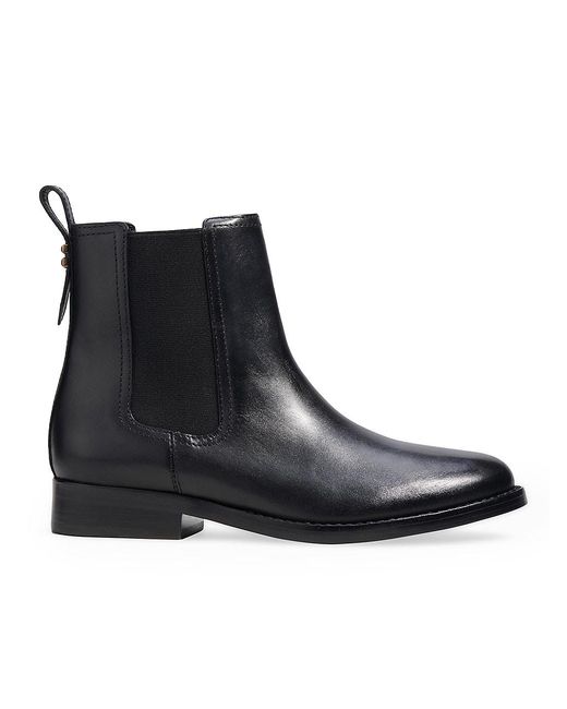 COACH Maeve 25mm Leather Ankle Boots in Black | Lyst