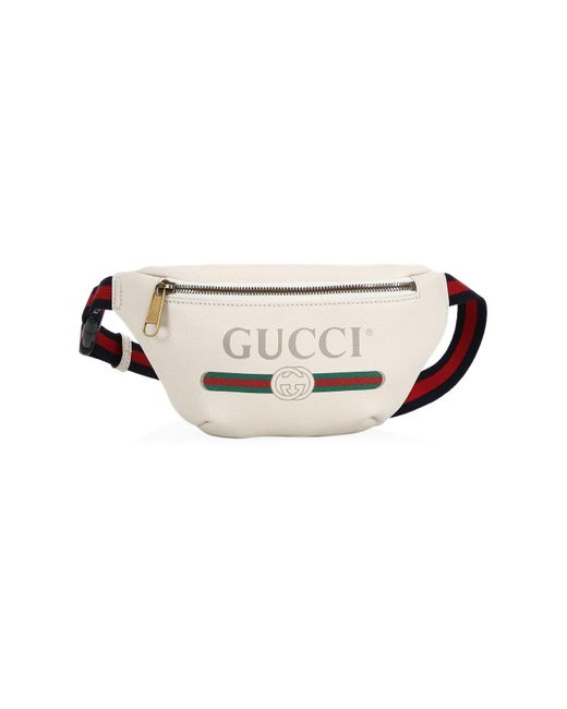 Gucci Leather Print Mini Belt Bag for Men - Lyst