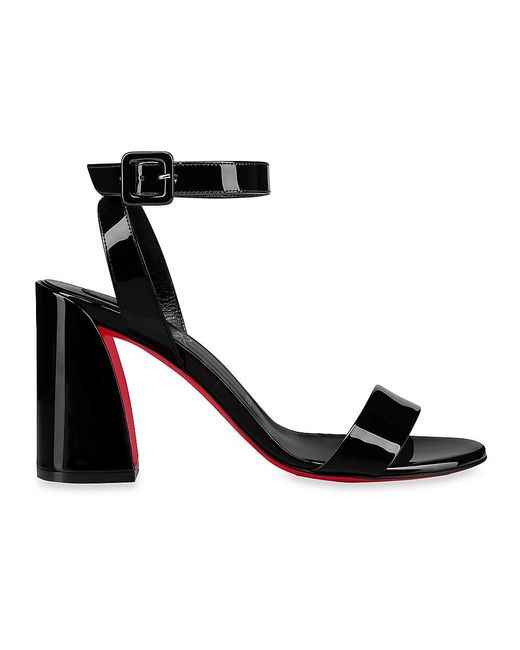 Christian Louboutin Neutral Miss Sabina 85 Patent-leather Sandals Regular (M, B) Listed By 