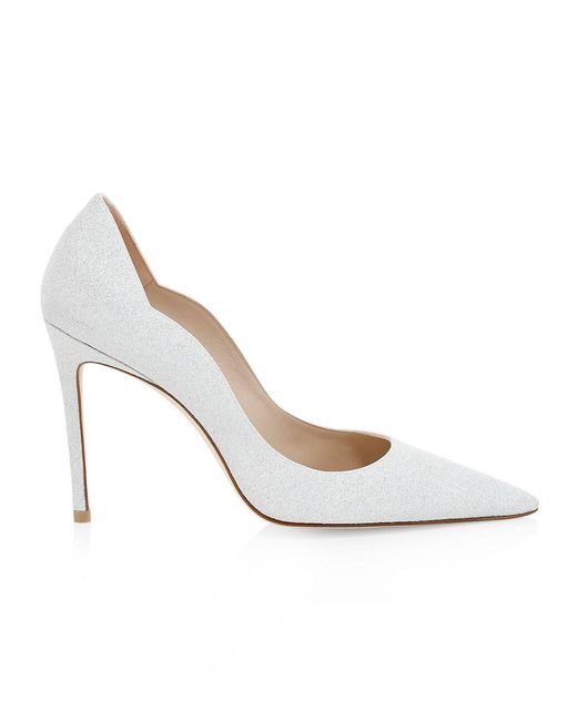 stuart weitzman glitter pumps