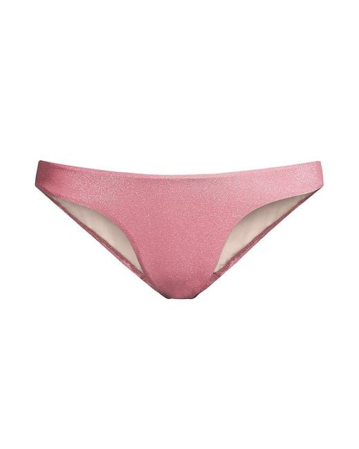PQ Swim Synthetic Highcut Metallic Bikini Bottom in Pink Lyst