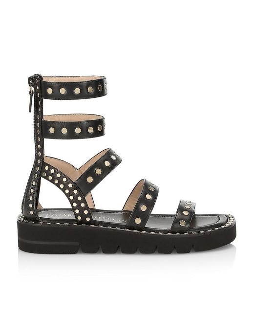 stuart weitzman black gladiator sandals