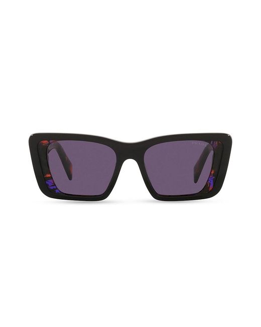 prada 51mm rectangular sunglasses