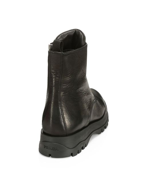 prada lace up combat boots