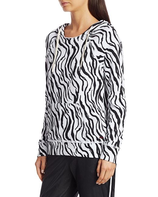 zebra print hoodie