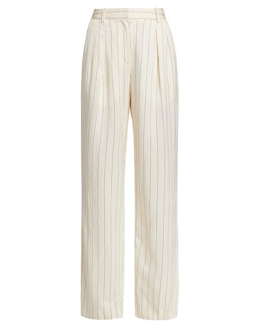 Loulou Studio Striped Wide-leg Pants in White | Lyst