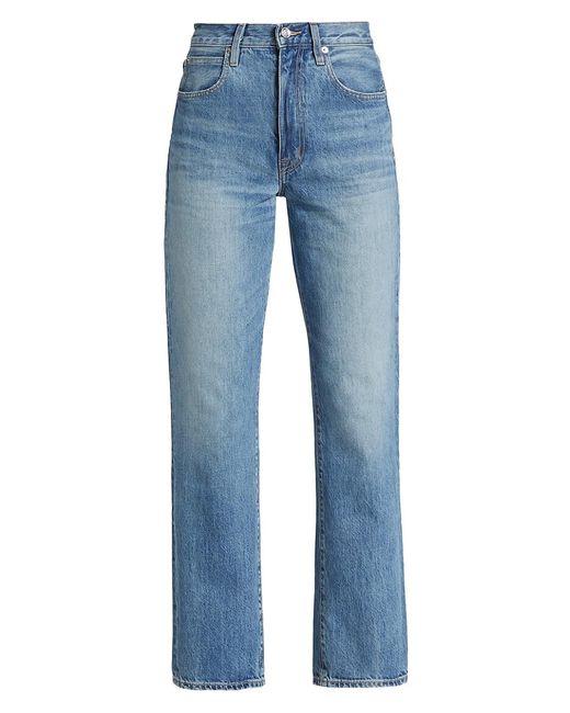 SLVRLAKE Denim Denim London High-waisted Straight-leg Jeans in Blue | Lyst
