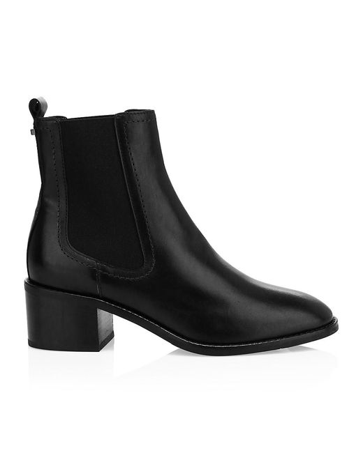 Aquatalia Jemma Leather Chelsea Boots in Black (Brown) | Lyst