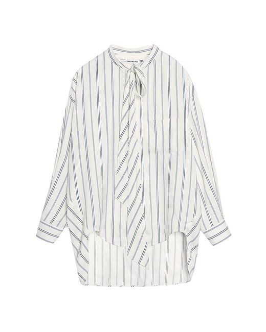 Balenciaga New Swing Shirt in White | Lyst