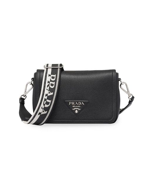 Prada Leather Shoulder Bag in Black Lyst