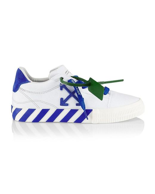 Off-White c/o Virgil Abloh Canvas Vulcanized Low-top Sneakers in White ...