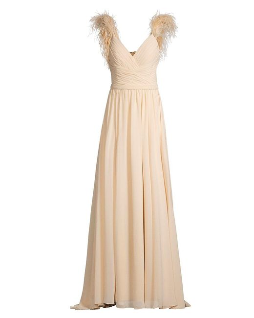 basix black label feather gown