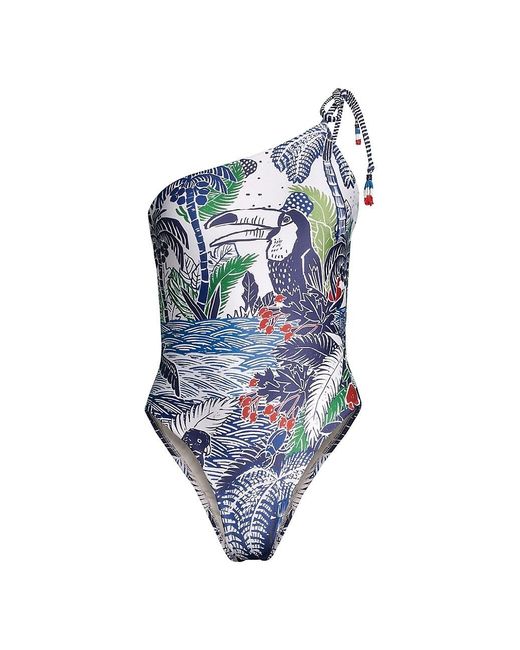 FARM Rio Synthetic Graphic Rio One piece Swimsuit In White Lyst