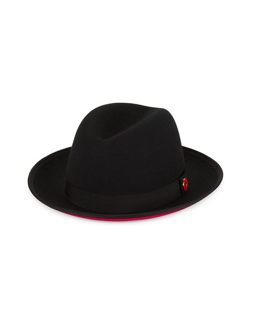 Keith James King Wool Fedora Hat in Black for Men | Lyst