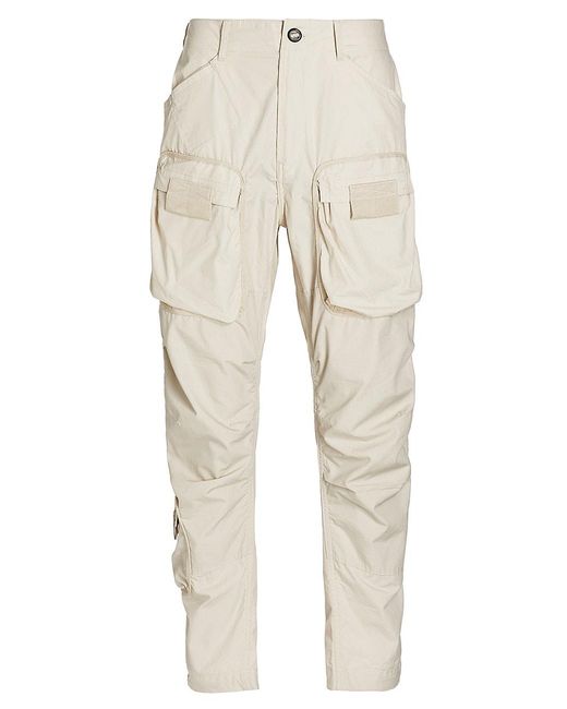 G-Star RAW Cotton 3d Tapered Cargo Pants in White for Men | Lyst