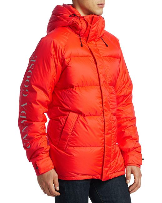 canada goose orange puffer