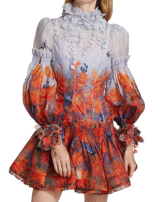 zimmermann wild botanica sheath dress