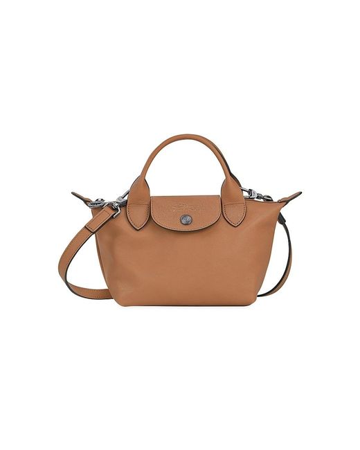 Longchamp Xs Le Pliage Cuir Top Handle Bag Lyst