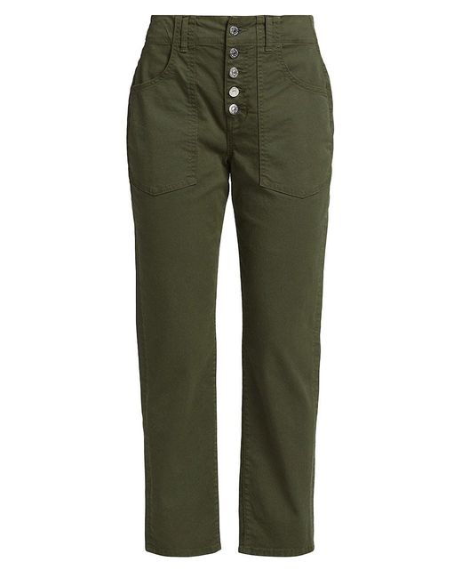 Veronica Beard Arya Cargo Straight-leg Pants in Green | Lyst