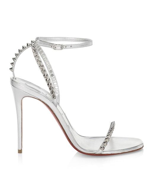 so me spike red sole sandals nude
