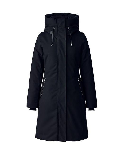 Mackage Shiloh Fitted Down Puffer Coat in Blue | Lyst