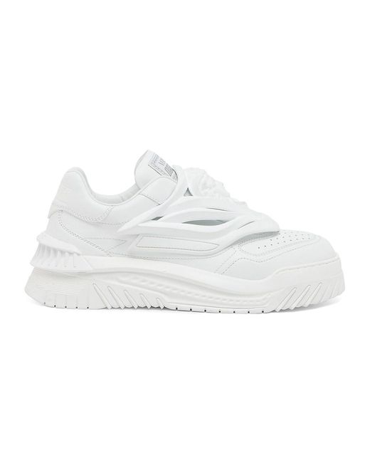 Versace Odissea Caged Rubber Medusa Sneakers in White for Men | Lyst