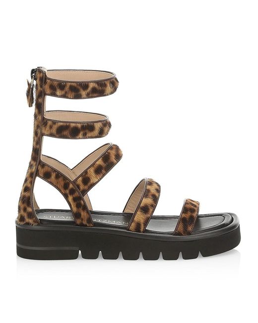 stuart weitzman gala lift studded leather gladiator sandals
