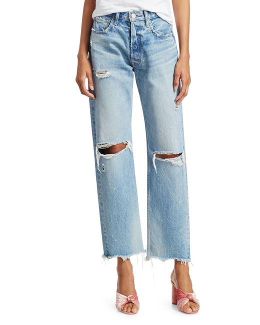 moussy vintage odessa wide straight leg jeans