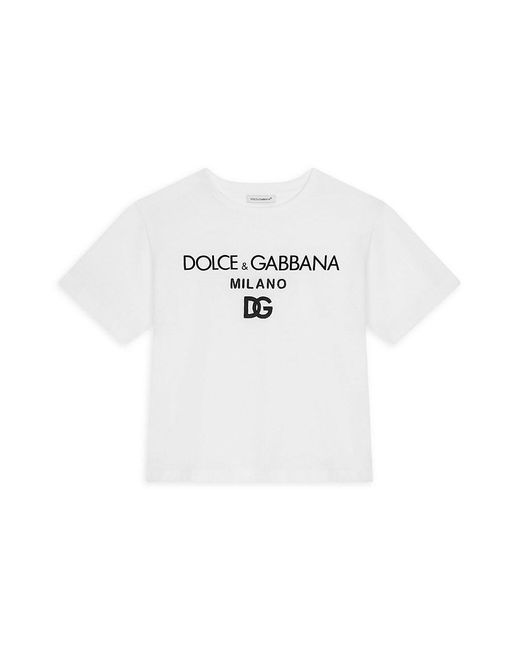 Dolce & Gabbana Little Kid's & Kid's Logo Short-sleeve T-shirt in White |  Lyst