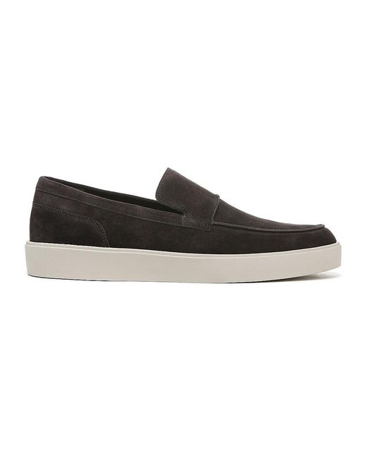 Vince Toren Leather Slip-on Shoes in Black for Men | Lyst