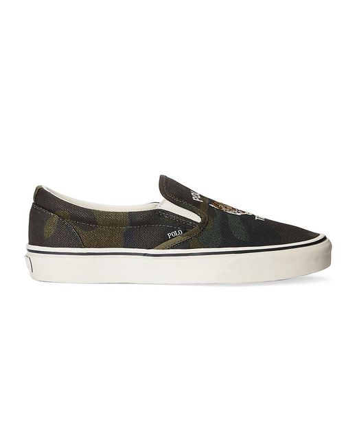 Polo Ralph Lauren Keaton Camo Canvas Slipon Sneakers for Men Lyst