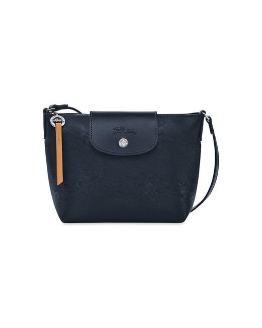 Longchamp Canvas Le Pliage City Crossbody Bag in Navy (Blue) Lyst