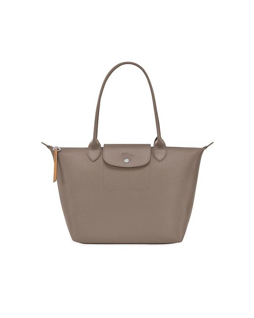 Longchamp Canvas Medium Le Pliage City Shoulder Tote in Taupe (Gray) Lyst