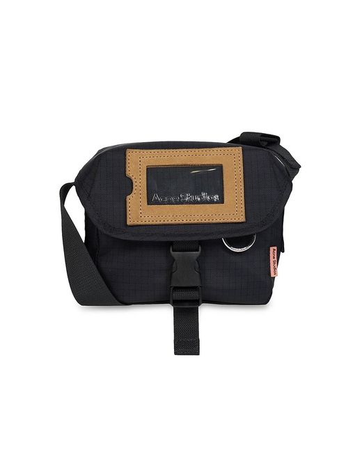 Acne Studios Synthetic Mini Post Ripstop Nylon & Suede Messenger Bag in