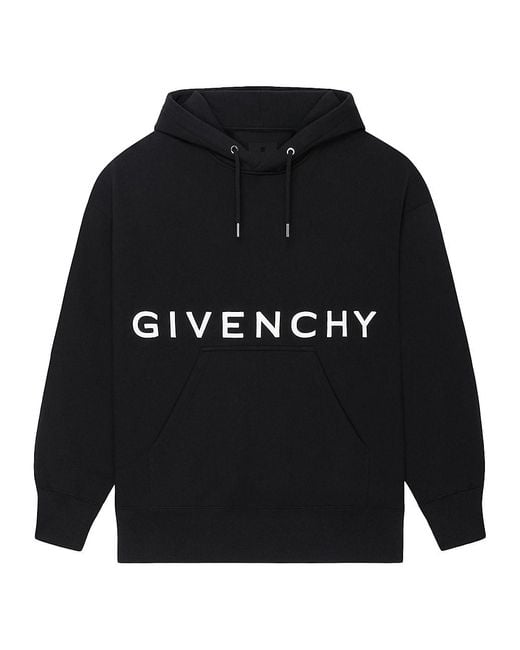 Givenchy Slim Fit Hoodie In Embroidered Felpa in Black for Men | Lyst