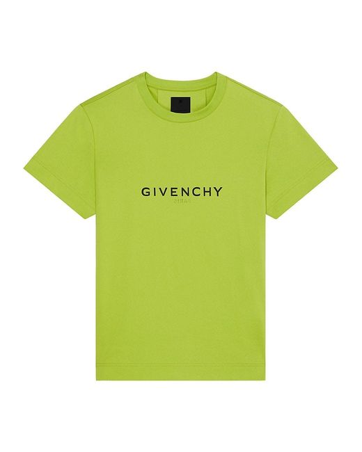 Givenchy Slimfit Crewneck Tshirt in Green for Men Lyst