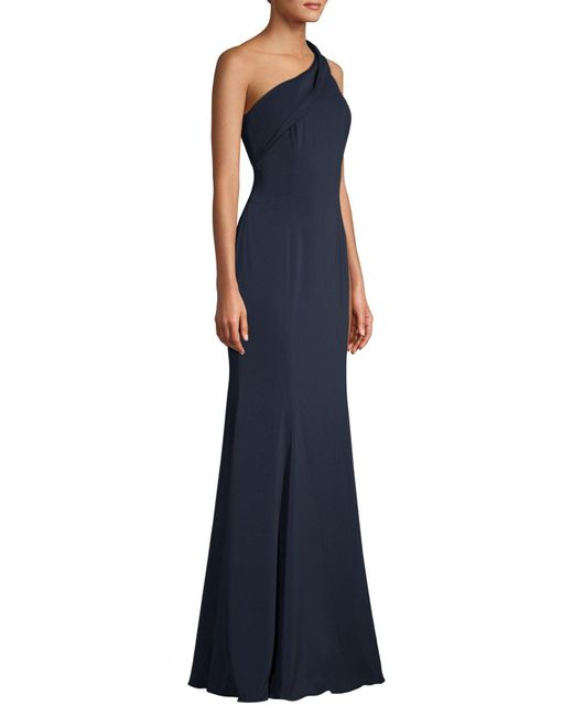 jay godfrey one shoulder gown