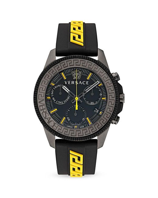 Versace Greca Action Chronograph Watch in Gray for Men Lyst