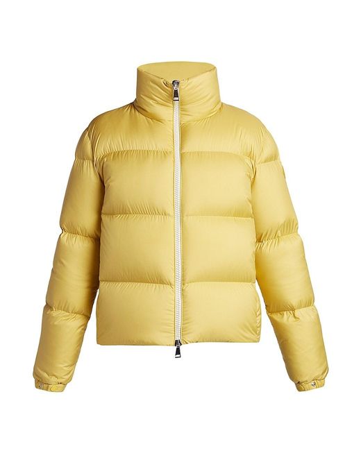 Moncler Anterne Zip-front Puffer Jacket in Yellow | Lyst