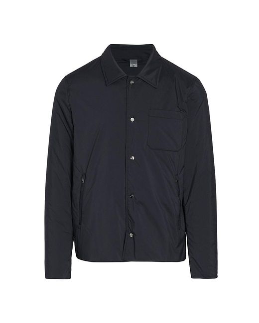 Herno Matte Nylon Shirt Jacket in Blue for Men | Lyst