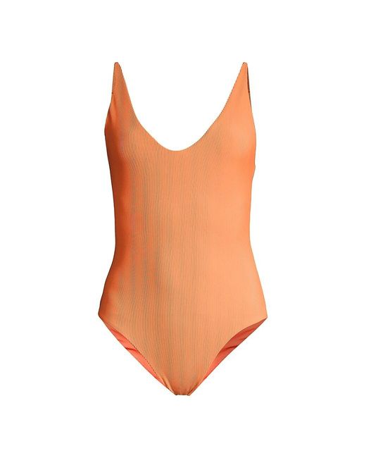 Beach Riot Synthetic Reese Scoopback One piece Swimsuit Lyst